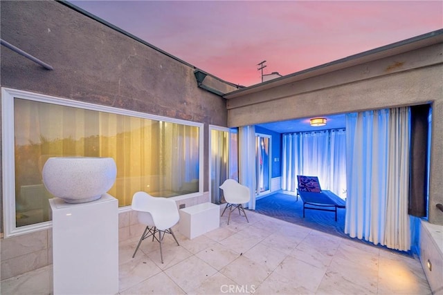 31895 Circle Dr, Laguna Beach, CA 92651 - patio terrace at dusk with a patio area