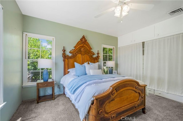 695 W 13th St, Upland, CA 91786 - bedroom featuring carpet floors and ceiling fan