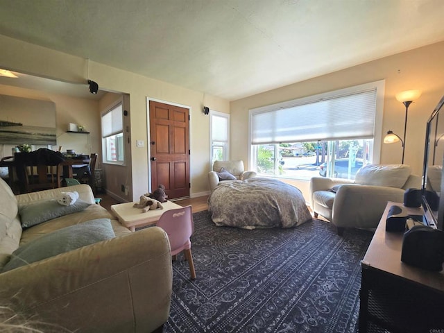 835 Corvina St, Imperial Beach, CA 91932 - living room featuring baseboards and wood finished floors