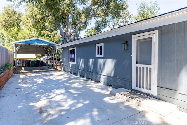 4955 Arizona Ave, Atascadero, CA 93422 - view of patio / terrace featuring a detached carport and driveway