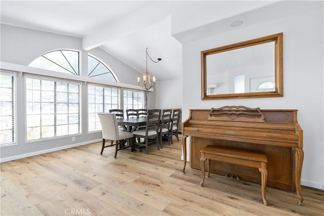 4955 Arizona Ave, Atascadero, CA 93422 - dining area featuring light wood-style flooring and a chandelier