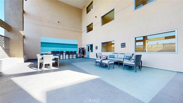 4821 Bakman Ave Unit 405, North Hollywood, CA 91601 - view of patio / terrace with an outdoor living space and outdoor dining space