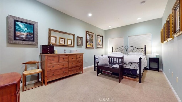 4821 Bakman Ave Unit 405, North Hollywood, CA 91601 - bedroom featuring light carpet and recessed lighting
