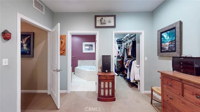 4821 Bakman Ave Unit 405, North Hollywood, CA 91601 - hall with light carpet
