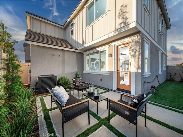 7176 Squall Dr, Riverside, CA 92522 - view of patio / terrace with outdoor lounge area