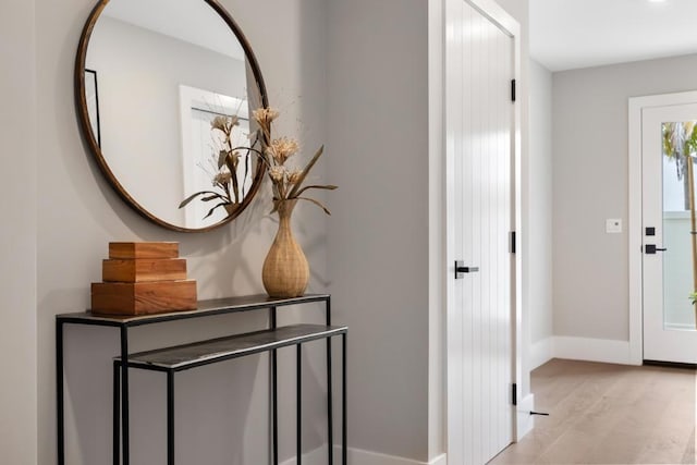 3586 Garfield St, Carlsbad, CA 92008 - hallway featuring baseboards and light wood-style flooring