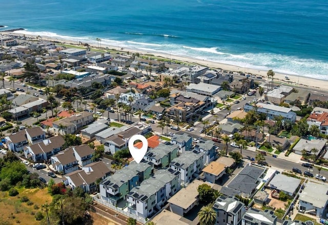3586 Garfield St, Carlsbad, CA 92008 - aerial view of property and surrounding area with waterfront with a beach