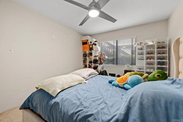 6354 Rancho Mission Rd Unit 517, San Diego, CA 92108 - carpeted bedroom featuring ceiling fan