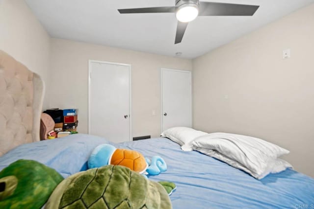 6354 Rancho Mission Rd Unit 517, San Diego, CA 92108 - bedroom with ceiling fan