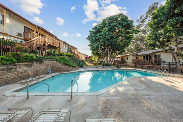 6354 Rancho Mission Rd Unit 517, San Diego, CA 92108 - community pool with a patio and a residential view