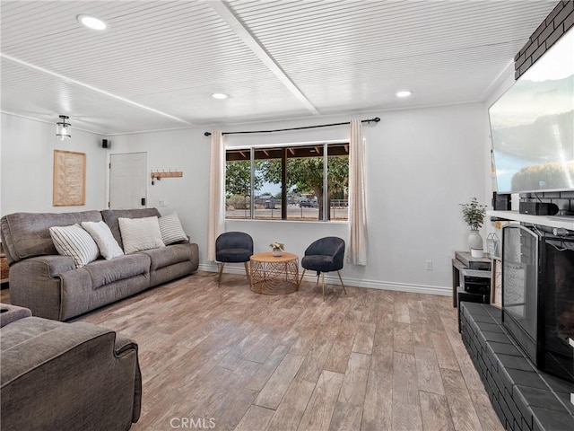 17789 Sycamore St, Hesperia, CA 92345 - living room with light wood-style floors and recessed lighting