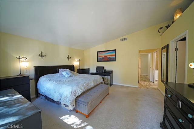 27768 Crookshank Dr, Saugus, CA 91350 - bedroom featuring carpet and lofted ceiling