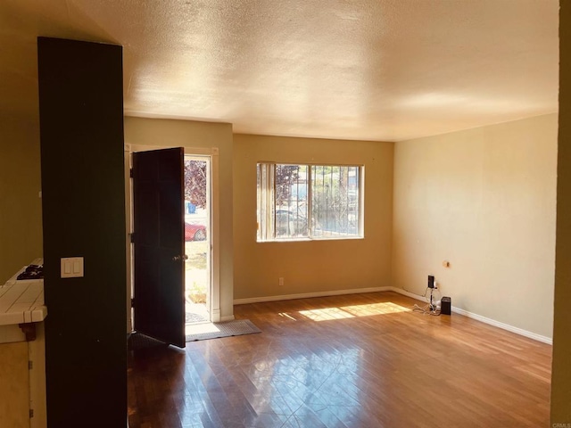 1195 Ilexey Ave, San Diego, CA 92154 - entryway with wood finished floors and a textured ceiling