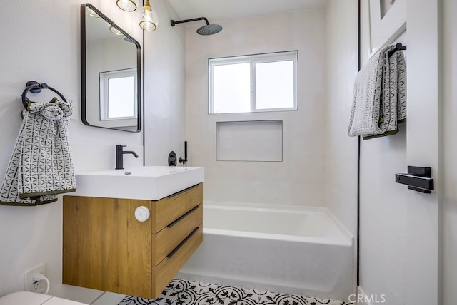 4532 Zella Ln, Yorba Linda, CA 92886 - bathroom featuring shower / washtub combination, plenty of natural light, and vanity