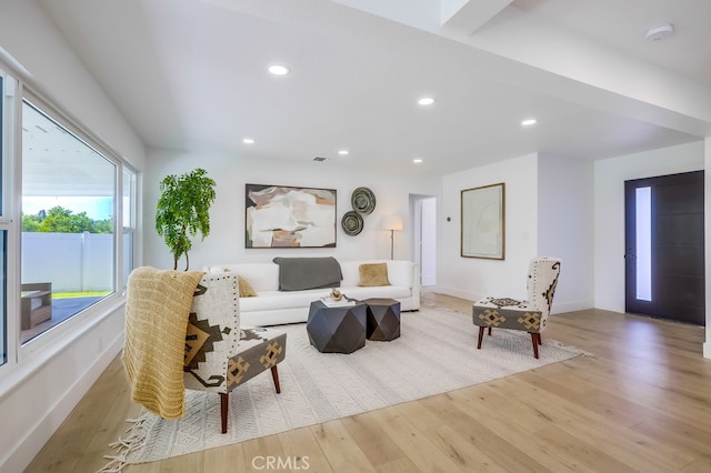 4532 Zella Ln, Yorba Linda, CA 92886 - living area with wood finished floors and recessed lighting