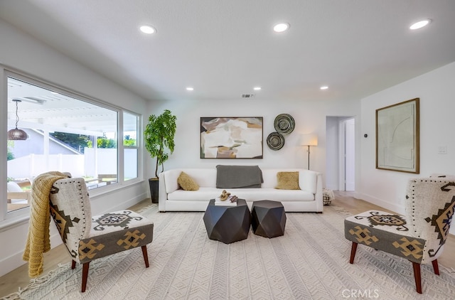 4532 Zella Ln, Yorba Linda, CA 92886 - living area featuring recessed lighting and light wood-style flooring