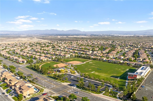 4040 Quartzite Ln, San Bernardino, CA 92407 - aerial perspective of suburban area with a mountainous background