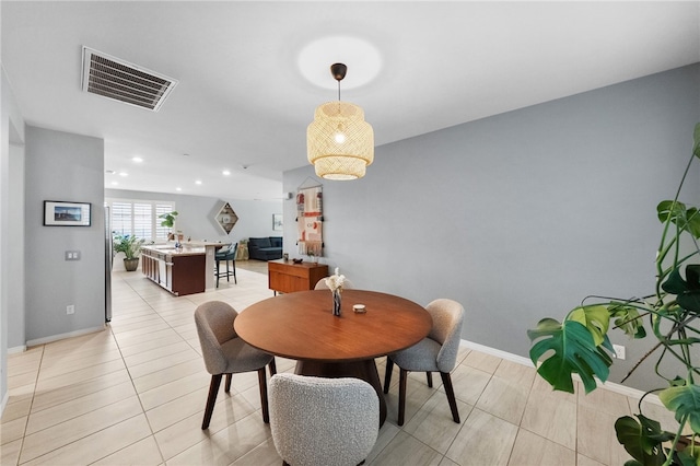 4040 Quartzite Ln, San Bernardino, CA 92407 - dining area featuring light tile patterned floors and recessed lighting