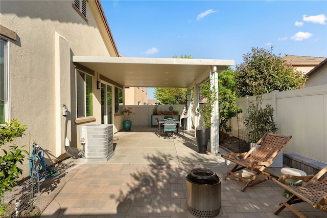 4040 Quartzite Ln, San Bernardino, CA 92407 - fenced backyard featuring a patio area