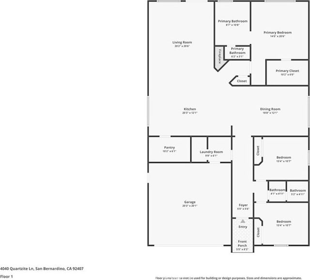 4040 Quartzite Ln, San Bernardino, CA 92407 - view of room layout