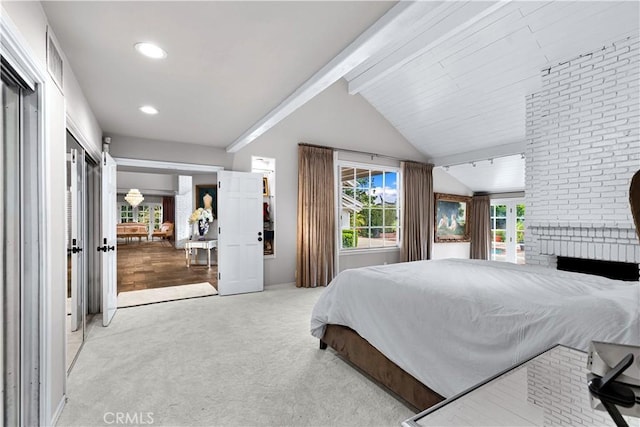 17437 Tarzana St, Encino, CA 91316 - bedroom with light colored carpet and recessed lighting