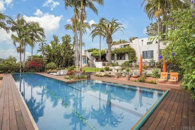 308 Sunset Dr Unit A, Encinitas, CA 92024 - outdoor pool with a deck