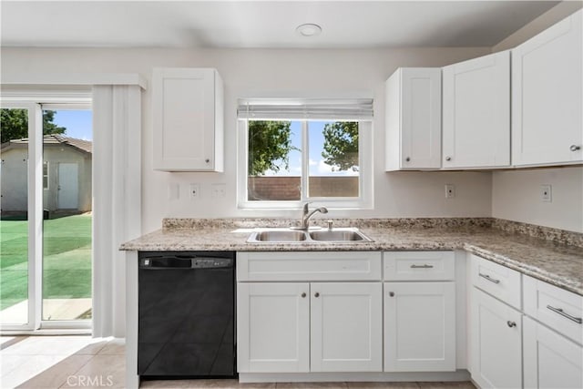 45722 Palm Ln, Lancaster, CA 93535 - kitchen featuring dishwasher, white cabinets, and healthy amount of natural light