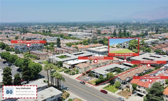 833 W Duarte Rd Unit 11, Arcadia, CA 91007 - aerial view of property's location featuring property boundaries highlighted
