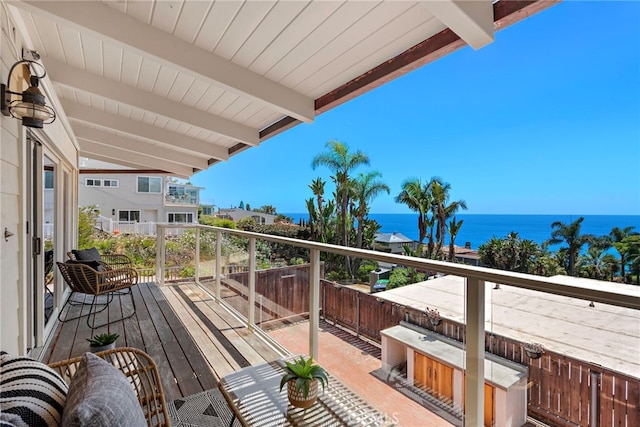 32055 Virginia Way, Laguna Beach, CA 92651 - balcony featuring a water view