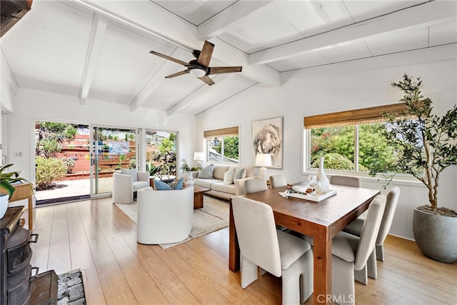 32055 Virginia Way, Laguna Beach, CA 92651 - dining room with ceiling fan and light wood-style floors