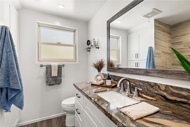 32055 Virginia Way, Laguna Beach, CA 92651 - bathroom with wood finished floors, vanity, and recessed lighting