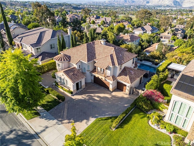 4451 Birdie Dr, Corona, CA 92883 - aerial view of residential area with a mountain backdrop