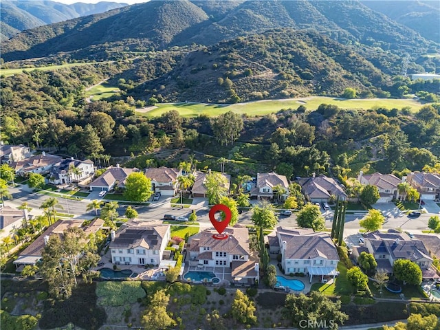 4451 Birdie Dr, Corona, CA 92883 - aerial view of residential area featuring mountains