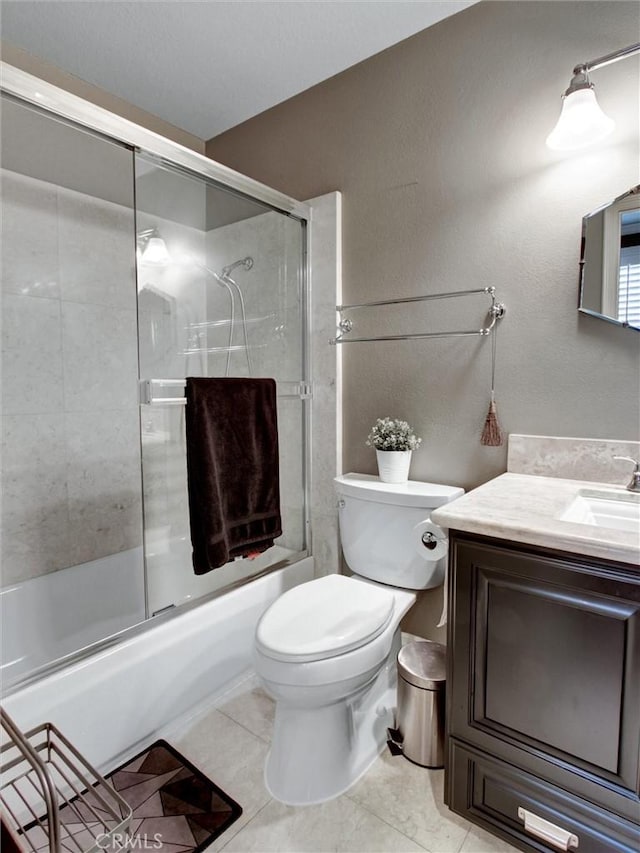 27020 Daisy Cir, Yorba Linda, CA 92887 - full bath featuring shower / bath combination with glass door, vanity, and tile patterned floors