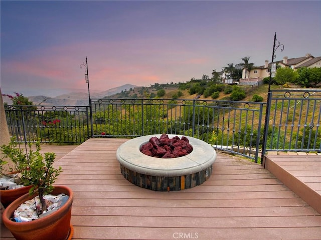 27020 Daisy Cir, Yorba Linda, CA 92887 - deck featuring a mountain view