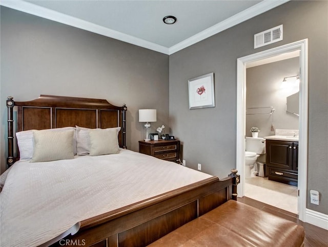 27020 Daisy Cir, Yorba Linda, CA 92887 - bedroom with ornamental molding and ensuite bathroom