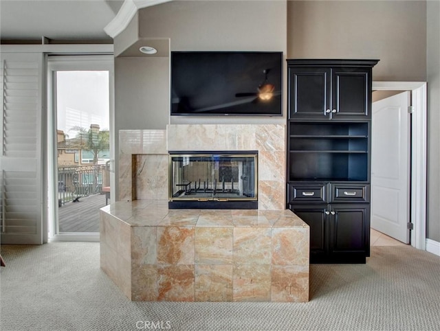 27020 Daisy Cir, Yorba Linda, CA 92887 - unfurnished living room with carpet floors