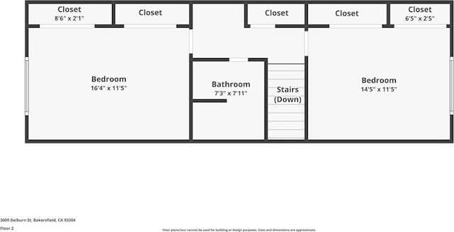 3009 Delburn St, Bakersfield, CA 93304 - view of property floor plan