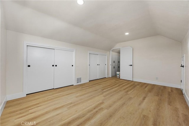 3009 Delburn St, Bakersfield, CA 93304 - bonus room with vaulted ceiling, light wood-type flooring, and recessed lighting