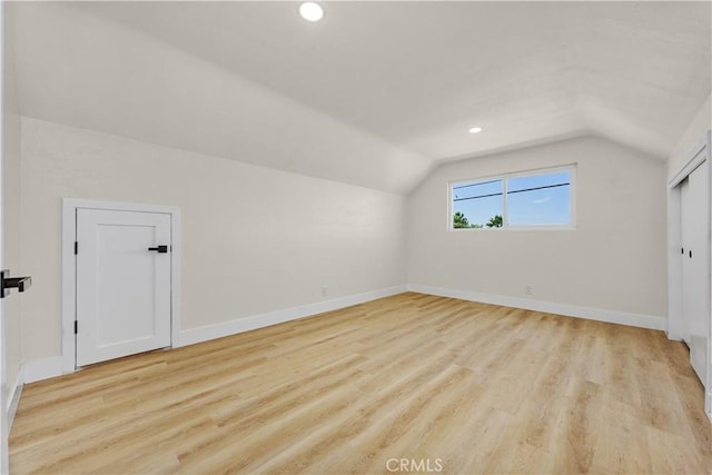 3009 Delburn St, Bakersfield, CA 93304 - additional living space with lofted ceiling, light wood-type flooring, and recessed lighting