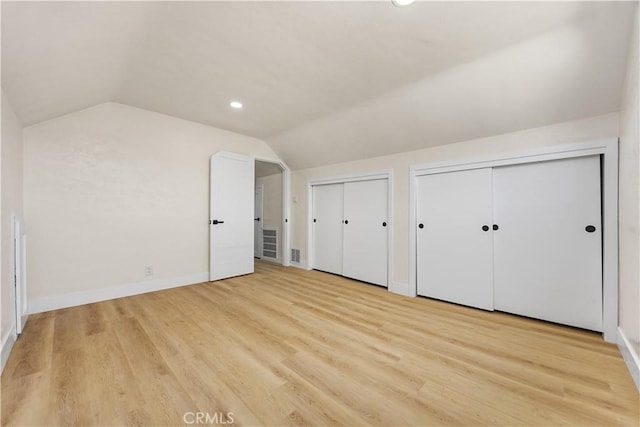 3009 Delburn St, Bakersfield, CA 93304 - bonus room with lofted ceiling, light wood-type flooring, and recessed lighting