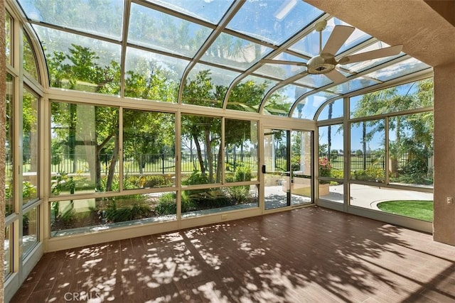 29530 Winding Brook Dr, Menifee, CA 92584 - unfurnished sunroom with a skylight