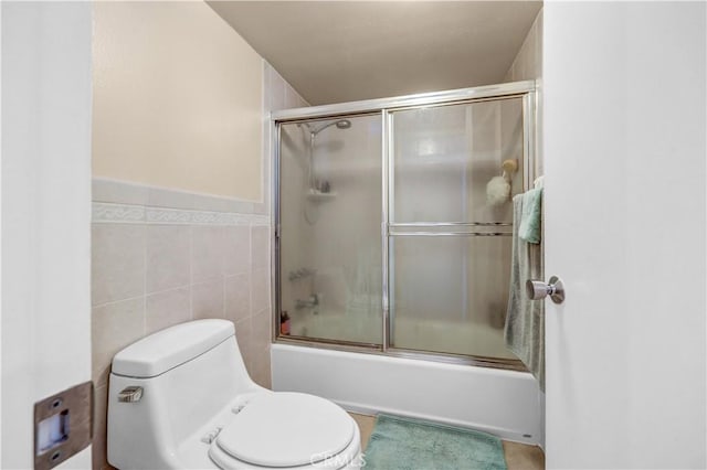 1821 Pepper St Unit 3, Alhambra, CA 91801 - full bath with shower / bath combination with glass door and tile walls