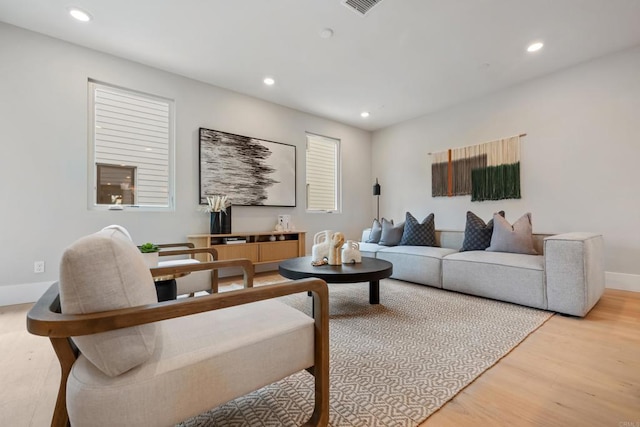 3584 Garfield St, Carlsbad, CA 92008 - living room with recessed lighting and light wood-type flooring