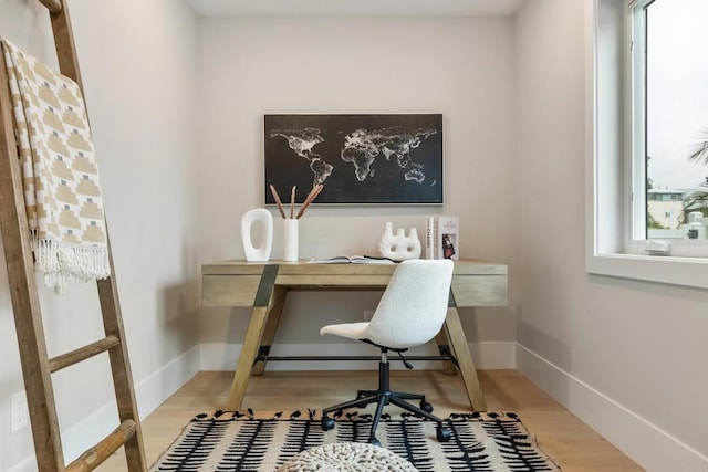 3584 Garfield St, Carlsbad, CA 92008 - office featuring wood finished floors and baseboards