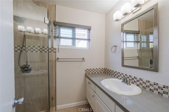 1219 221st St W, Torrance, CA 90502 - full bathroom featuring healthy amount of natural light, a shower stall, and vanity