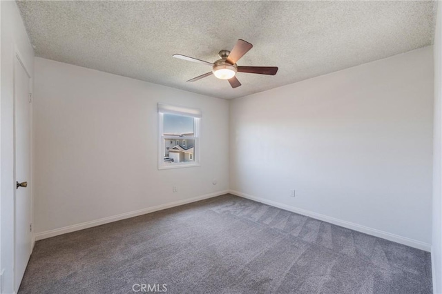 1219 221st St W, Torrance, CA 90502 - empty room with carpet, a ceiling fan, and a textured ceiling