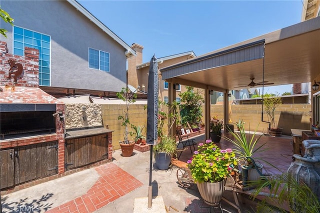 1219 221st St W, Torrance, CA 90502 - view of patio featuring a ceiling fan