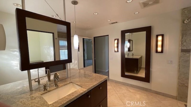 25105 Via Von Batsch, Moreno Valley, CA 92557 - full bathroom with vanity and tile patterned floors