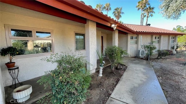 25105 Via Von Batsch, Moreno Valley, CA 92557 - entrance to property featuring stucco siding and a tile roof